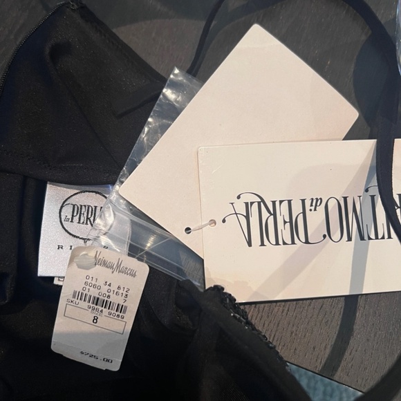 WT Vintage Ritmo DiPerla LaPerla Beaded Black Stretch Tulle Bustier/Bodysuit 34D - Picture 15 of 16